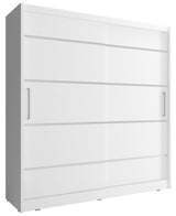 SLIDING DOOR WARDROBE MAJA ALU 180CM WHITE
