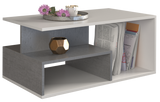 COFFEE TABLE PRIMA WHITE / GREY 90X51CM