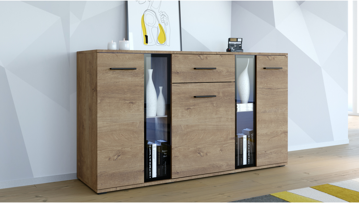 SIDEBOARD LEFKAS OAK 140CM