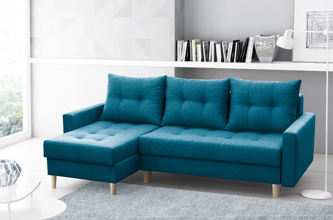 CORNER SOFA BED BRIAN 222x140cm universal - eurohomeware