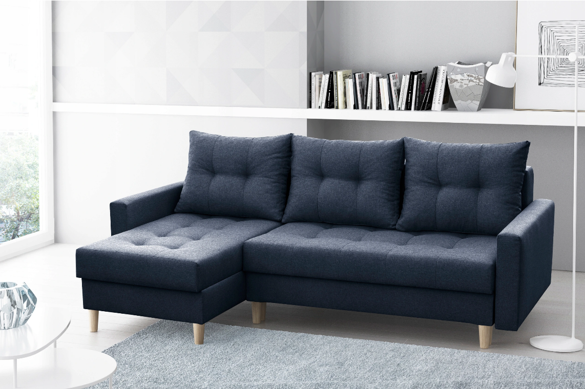 CORNER SOFA BED BRIAN 222x140cm universal - eurohomeware