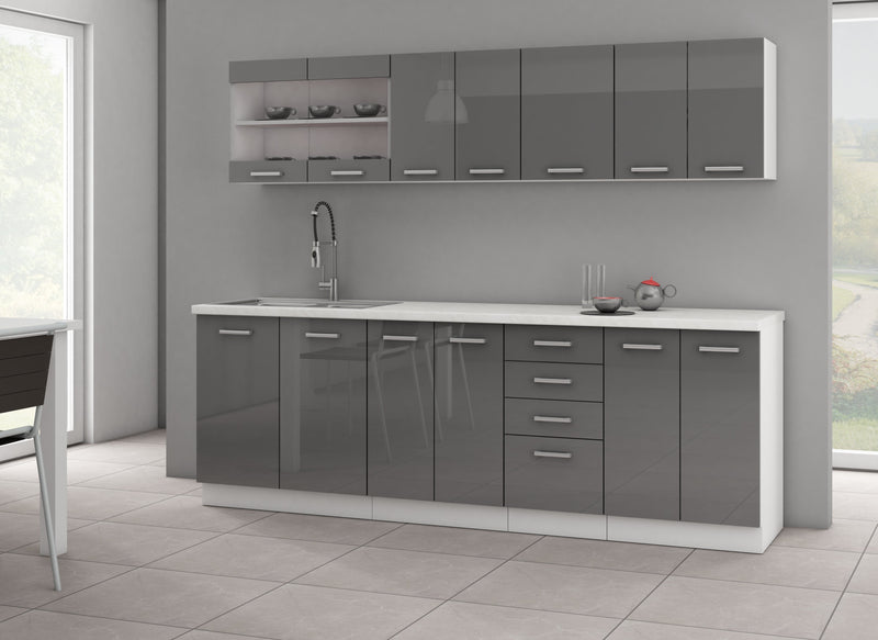 SONIA KITCHEN SET GREY GLOSS