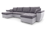 CORNER SOFA BED FENIX U GREY/WHITE