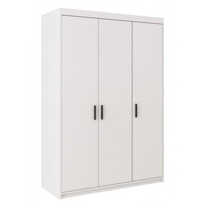 WARDROBE SELENA 3D 133CM WHITE