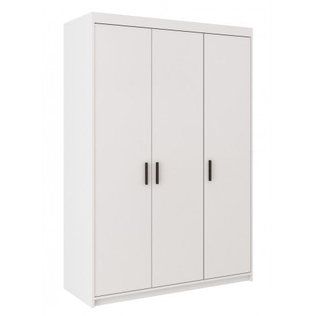 WARDROBE SELENA 3D 133CM WHITE