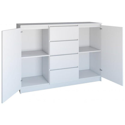 SIDEBOARD 2+4 120CM WHITE