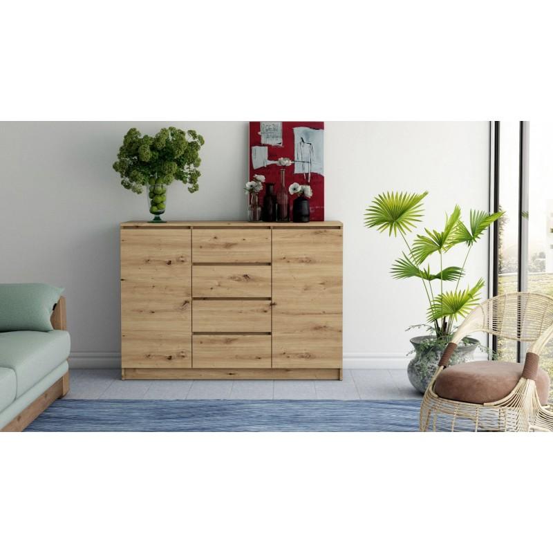 SIDEBOARD 2+4 120CM ARTISAN OAK