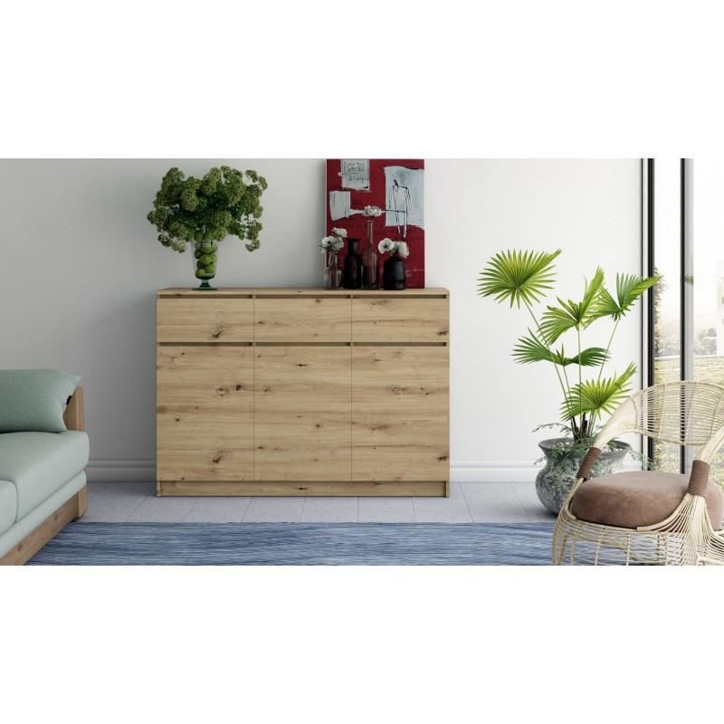 SIDEBOARD 3+3 ARTISAN OAK 120CM