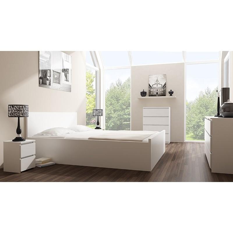 CHEST OF 5 DRAWS WHITE 70CM