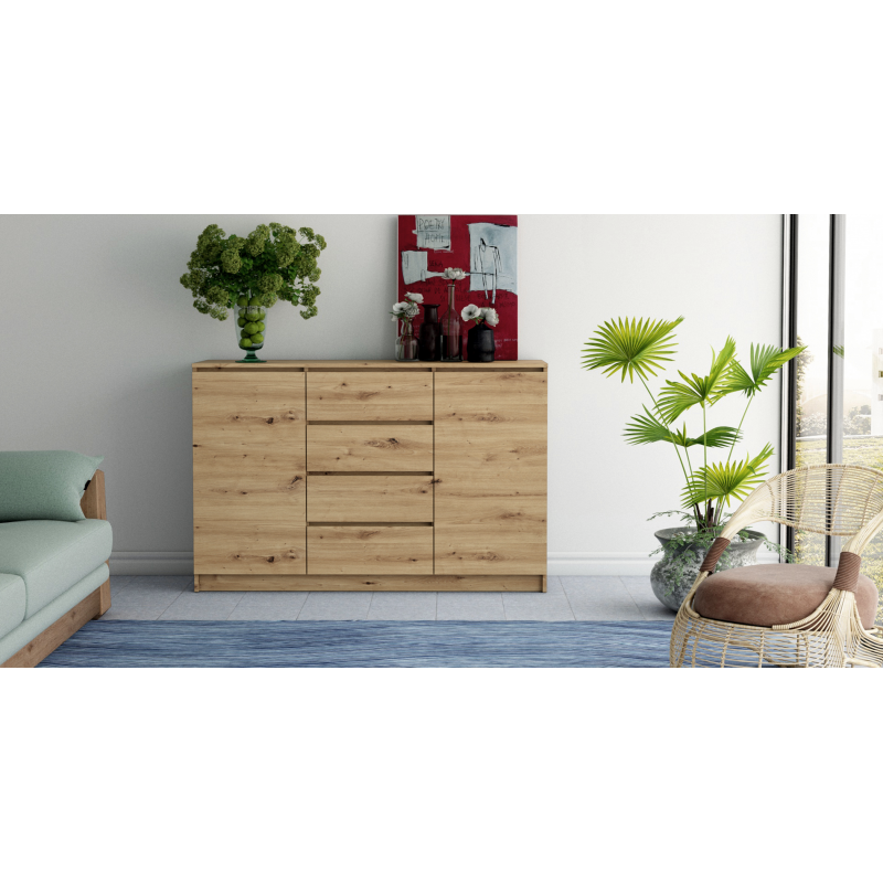 SIDEBOARD 2+4 ARTISAN OAK 140CM