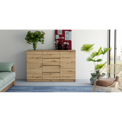 SIDEBOARD 2+4 ARTISAN OAK 140CM