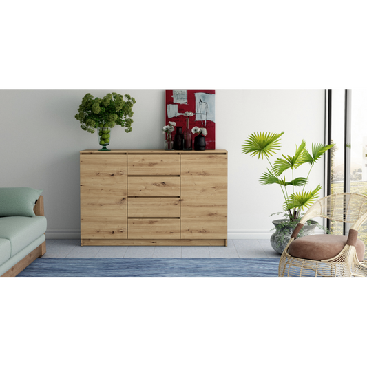SIDEBOARD 2+4 ARTISAN OAK 140CM