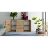 SIDEBOARD 2+4 ARTISAN OAK 140CM