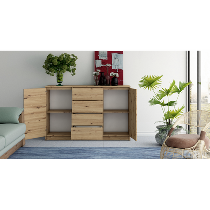 SIDEBOARD 2+4 ARTISAN OAK 140CM
