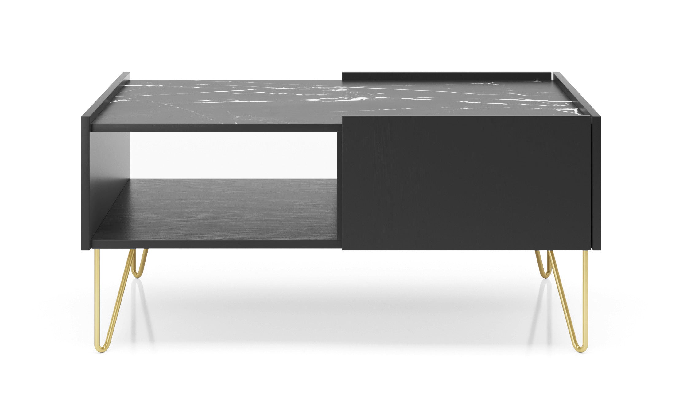 Coffee Table HARMONY 05 black / black marble