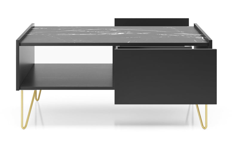 Coffee Table HARMONY 05 black / black marble