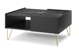 Coffee Table HARMONY 05 black / black marble