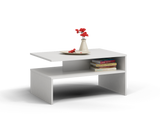 COFFEE TABLE BOSSY WHITE 90X60CM