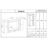 TV WALL UNIT ROMA XL LEFKAS