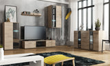 TV WALL UNIT SALSA SET WITH SIDEBOARD SONOMA