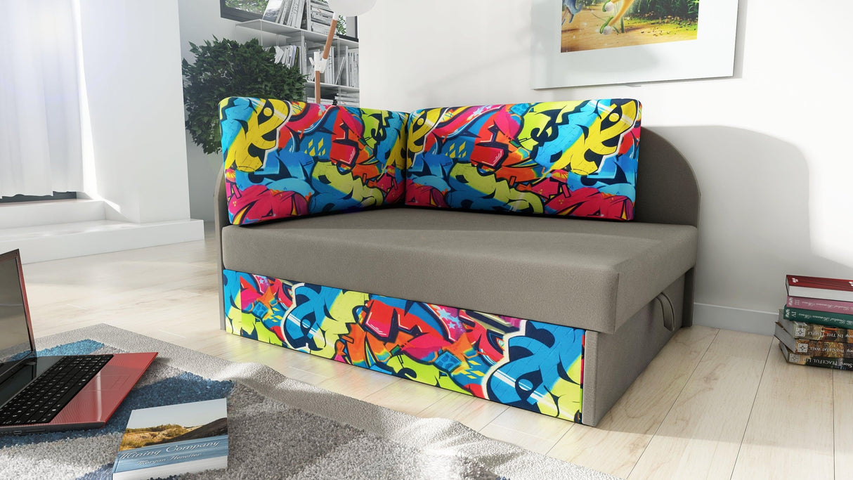 CORNER SOFA BED KUBUS Children room CHOICE OF COLORS
