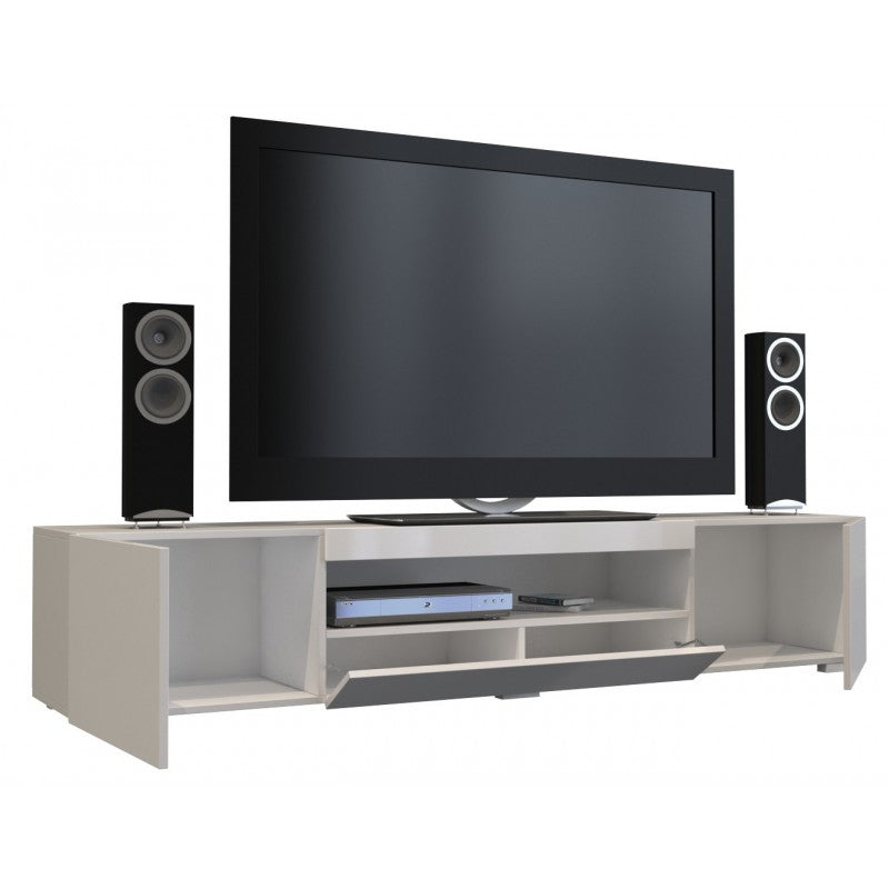 TV STAND SAMBA 200CM WHITE/WHITE GLOSS